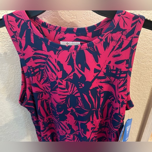 Columbia Pink and Blue Patterned Dress - Picture 3 of 4